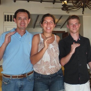 Avec Andres et Philip à Villa Marina Lodge Panama